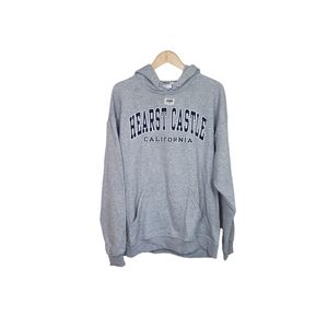 HEARST CASTLE Grey Blue Long Sleeve Hoodie Pullover Size XL